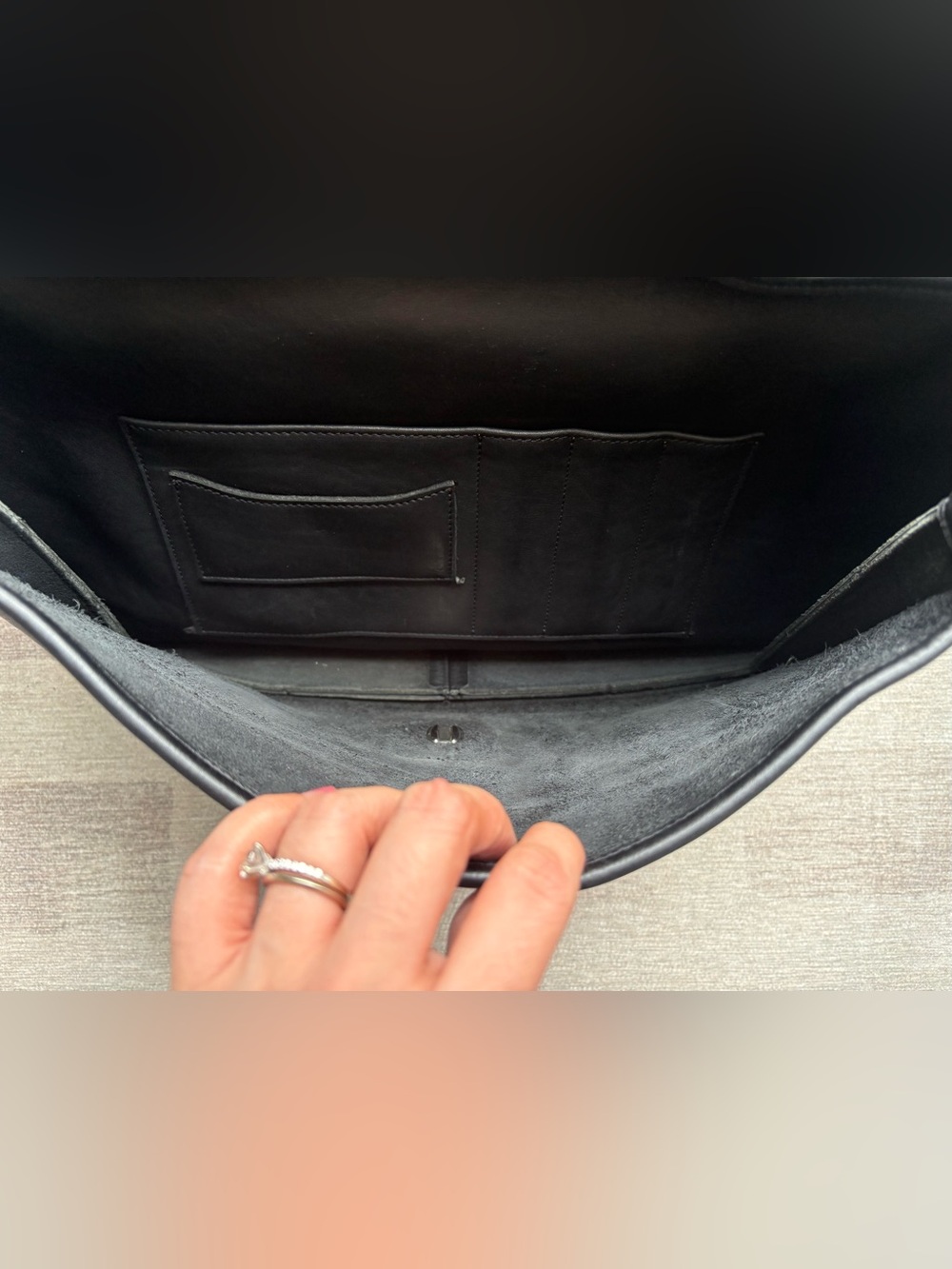 COACH Vintage Metropolitan Black Leather Nickel Briefcase Laptop Bag 5180 *READ* - Picture 8 of 16